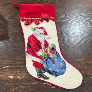 Festive Red Santa Christmas Stocking